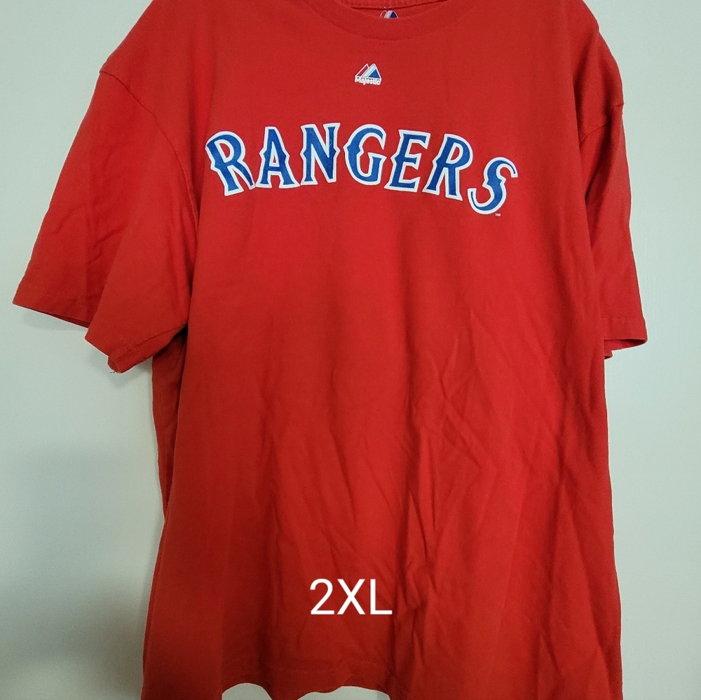 Elvis Andrus Texas Rangers 2XL short sleeve t-shirt